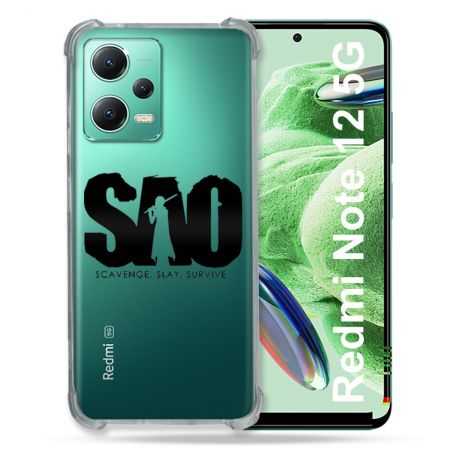 Coque Transparente Renforcée En Verre Trempé Pour Xiaomi Redmi Note 12 5G SAO
