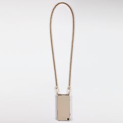 Coque Transparente Renforcée En Verre Trempé Pour Xiaomi Redmi Note 12 5G Lanière / Cordon Metal Serpent Or