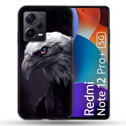 Coque Renforcée Pour Xiaomi Redmi Note 12 Pro Plus 5G Animal Aigle Royal Noir