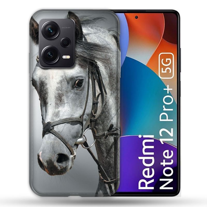 Coque Renforcée Pour Xiaomi Redmi Note 12 Pro Plus 5G Animal Cheval Blanc