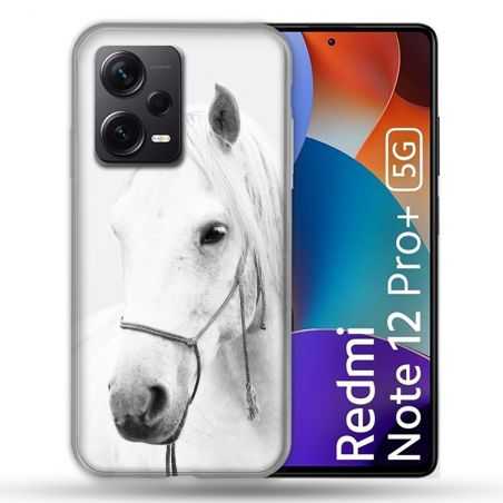 Coque Renforcée Pour Xiaomi Redmi Note 12 Pro Plus 5G Animal Cheval Cristal