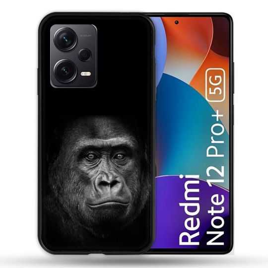Coque Renforcée Pour Xiaomi Redmi Note 12 Pro Plus 5G Animal Gorille Noir