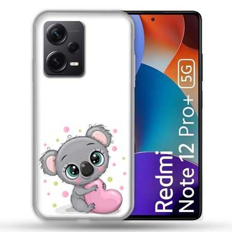 Coque Renforcée Pour Xiaomi Redmi Note 12 Pro Plus 5G Animal Koala Cœur