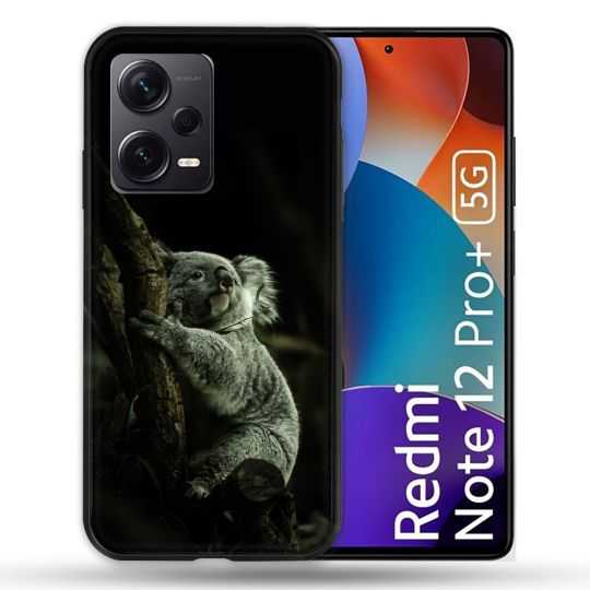 Coque Renforcée Pour Xiaomi Redmi Note 12 Pro Plus 5G Animal Koala Noir