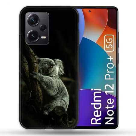 Coque Renforcée Pour Xiaomi Redmi Note 12 Pro Plus 5G Animal Koala Noir