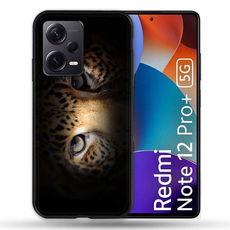 Coque Renforcée Pour Xiaomi Redmi Note 12 Pro Plus 5G Animal Leopard Yeux