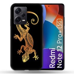 Coque Renforcée Pour Xiaomi Redmi Note 12 Pro Plus 5G Animal Lezard Noir