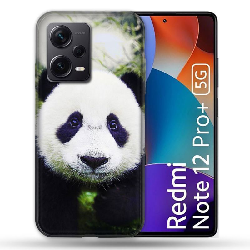 Coque Renforcée Pour Xiaomi Redmi Note 12 Pro Plus 5G Animal Panda Color