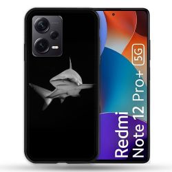 Coque Renforcée Pour Xiaomi Redmi Note 12 Pro Plus 5G Animal Requin Sombre