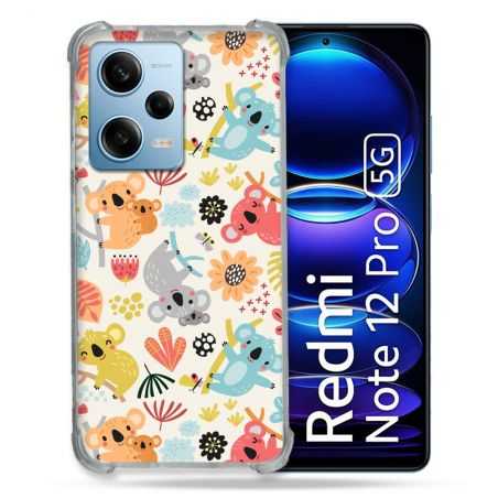 Coque Renforcée En Verre Trempé Pour Xiaomi Redmi Note 12 Pro 5G Animal Koala Pattern