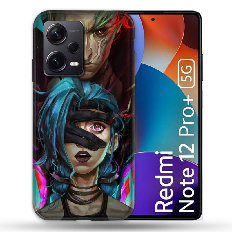 Coque Renforcée Pour Xiaomi Redmi Note 12 Pro Plus 5G Arcane Jynx Bleu