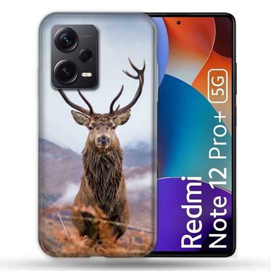 Coque Renforcée Pour Xiaomi Redmi Note 12 Pro Plus 5G Chasse Chevreuil Montagne