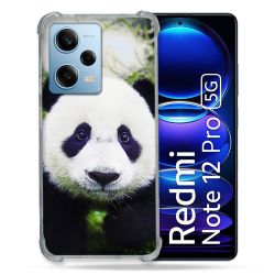 Coque Renforcée En Verre Trempé Pour Xiaomi Redmi Note 12 Pro 5G Animal Panda Color