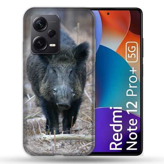 Coque Renforcée Pour Xiaomi Redmi Note 12 Pro Plus 5G Chasse Sanglier Pin