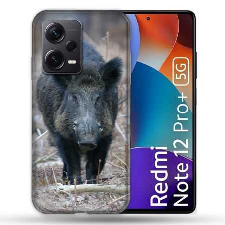 Coque Renforcée Pour Xiaomi Redmi Note 12 Pro Plus 5G Chasse Sanglier Pin