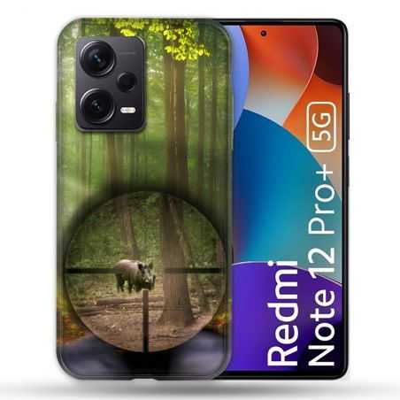 Coque Renforcée Pour Xiaomi Redmi Note 12 Pro Plus 5G Chasse Sanglier Viseur