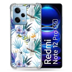 Coque Renforcée En Verre Trempé Pour Xiaomi Redmi Note 12 Pro 5G Animal Perroquet Peinture