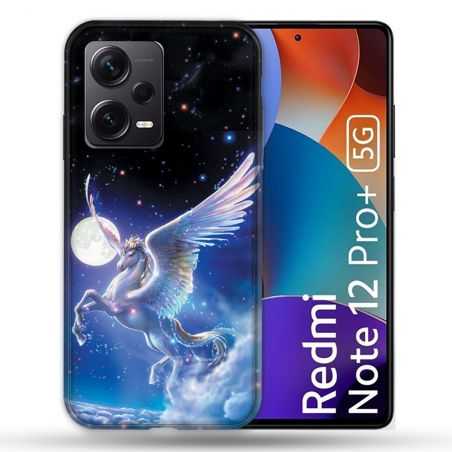 Coque Renforcée Pour Xiaomi Redmi Note 12 Pro Plus 5G Fantastique Licorne Céleste