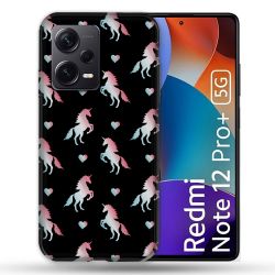 Coque Renforcée Pour Xiaomi Redmi Note 12 Pro Plus 5G Fantastique Licorne Pattern