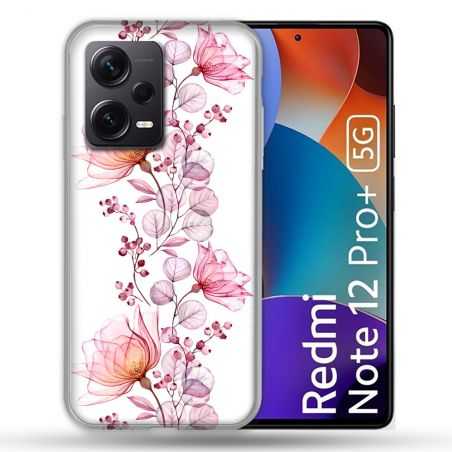 Coque Renforcée Pour Xiaomi Redmi Note 12 Pro Plus 5G Fleur Eclosion