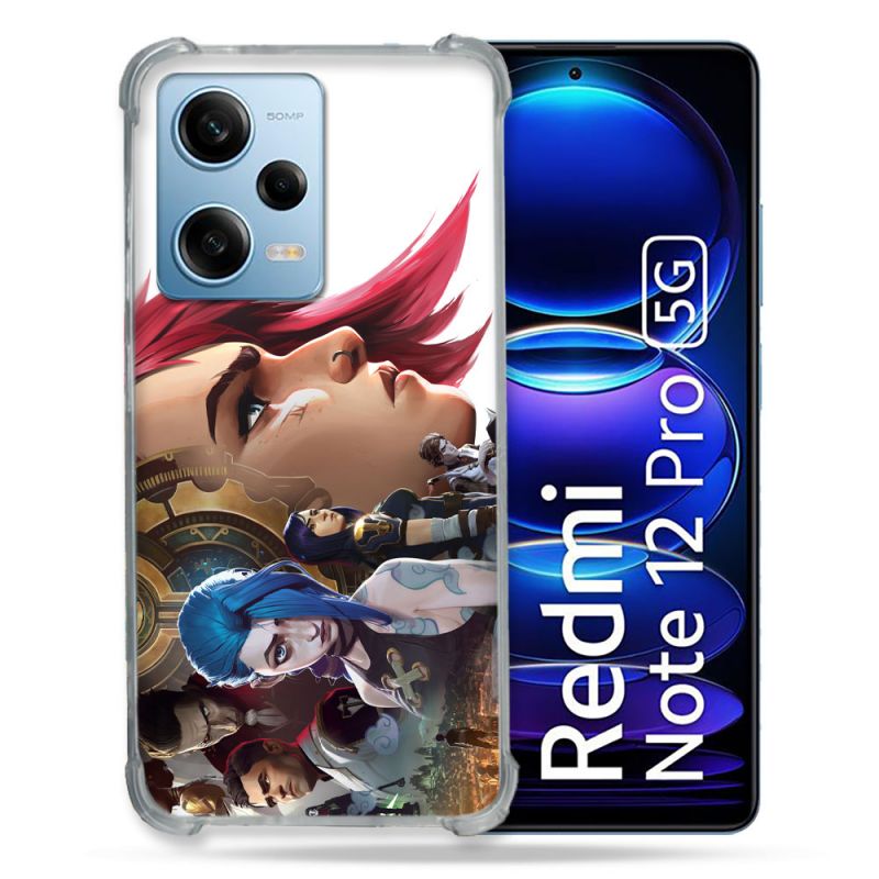 Coque Renforcée En Verre Trempé Pour Xiaomi Redmi Note 12 Pro 5G Arcane Jynx Sœur