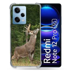 Coque Renforcée En Verre Trempé Pour Xiaomi Redmi Note 12 Pro 5G Chasse Cerf