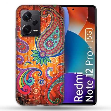 Coque Renforcée Pour Xiaomi Redmi Note 12 Pro Plus 5G Fleur Psychedelic