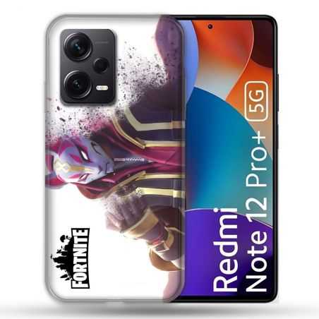 Coque Renforcée Pour Xiaomi Redmi Note 12 Pro Plus 5G Fortnite Blanc
