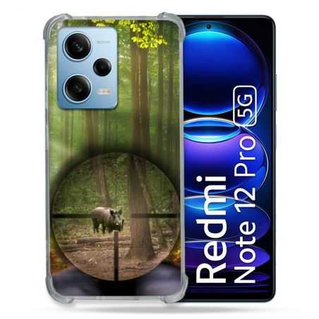 Coque Renforcée En Verre Trempé Pour Xiaomi Redmi Note 12 Pro 5G Chasse Sanglier Viseur