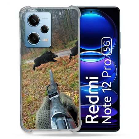 Coque Renforcée En Verre Trempé Pour Xiaomi Redmi Note 12 Pro 5G Chasse Vision Tir