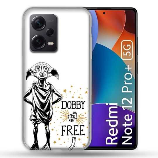Coque Renforcée Pour Xiaomi Redmi Note 12 Pro Plus 5G Harry Potter Dobby Free Blanc