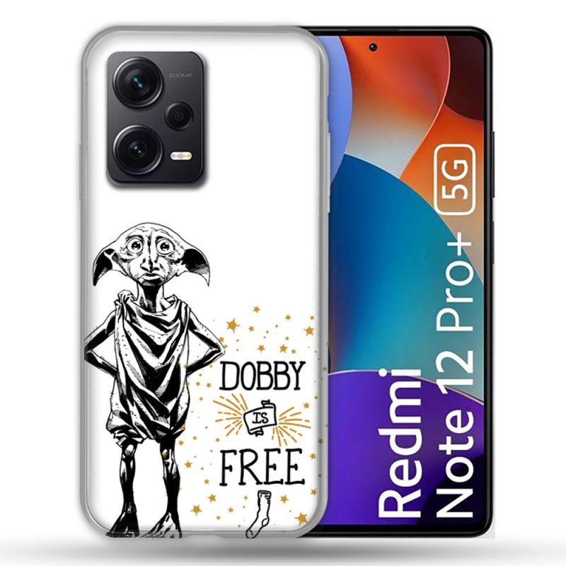 Coque Renforcée Pour Xiaomi Redmi Note 12 Pro Plus 5G Harry Potter Dobby Free Blanc
