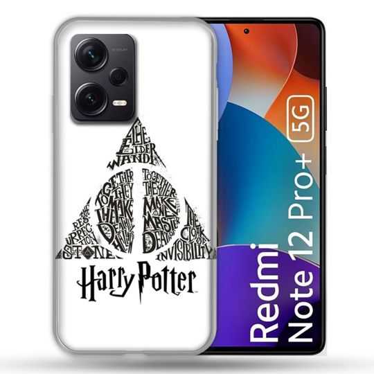 Coque Renforcée Pour Xiaomi Redmi Note 12 Pro Plus 5G Harry Potter Hollows triangle Blanc