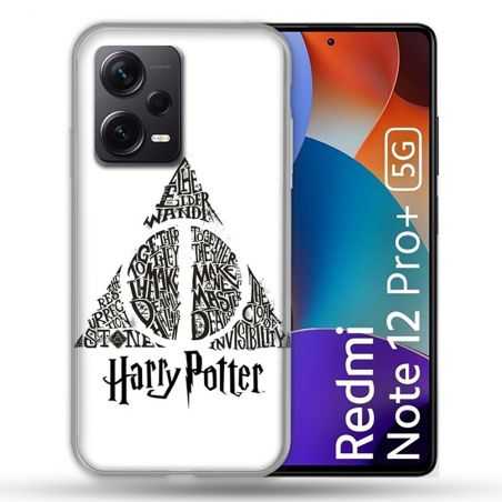 Coque Renforcée Pour Xiaomi Redmi Note 12 Pro Plus 5G Harry Potter Hollows triangle Blanc
