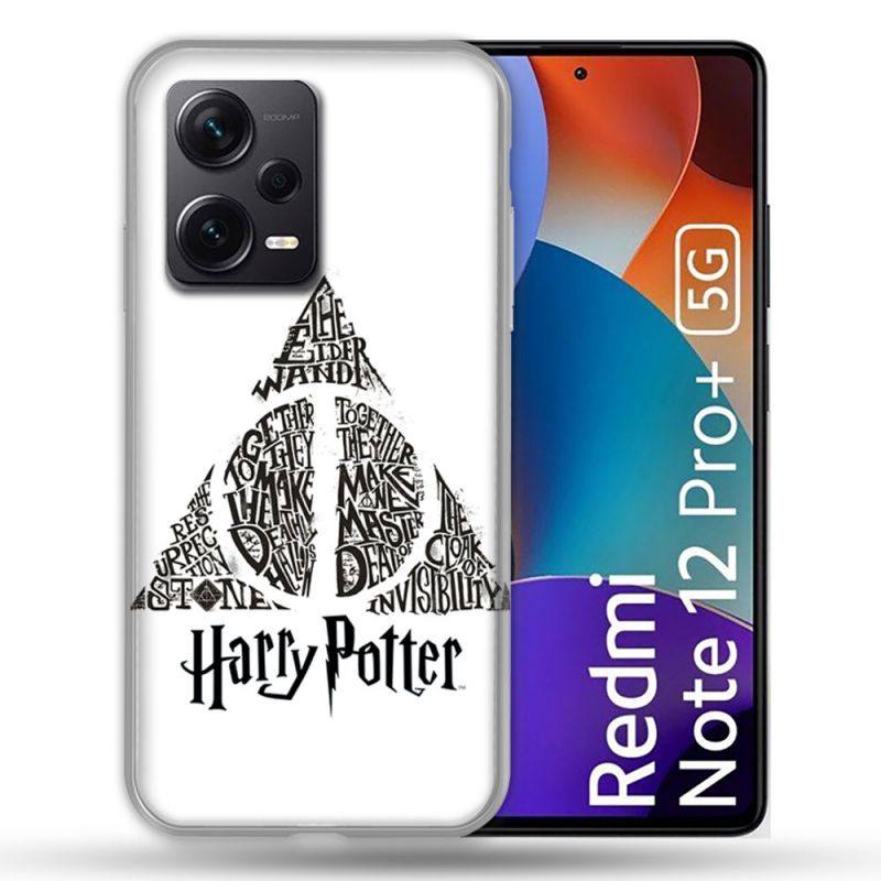 Coque Renforcée Pour Xiaomi Redmi Note 12 Pro Plus 5G Harry Potter Hollows triangle Blanc