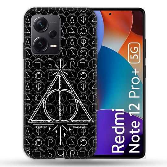 Coque Renforcée Pour Xiaomi Redmi Note 12 Pro Plus 5G Harry Potter Hollows Triangle Noir
