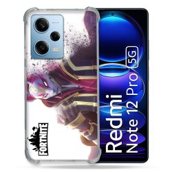 Coque Renforcée En Verre Trempé Pour Xiaomi Redmi Note 12 Pro 5G Fortnite Blanc