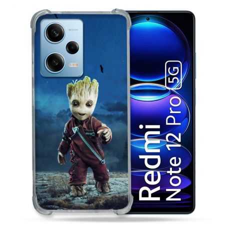 Coque Renforcée En Verre Trempé Pour Xiaomi Redmi Note 12 Pro 5G Groot Bleu