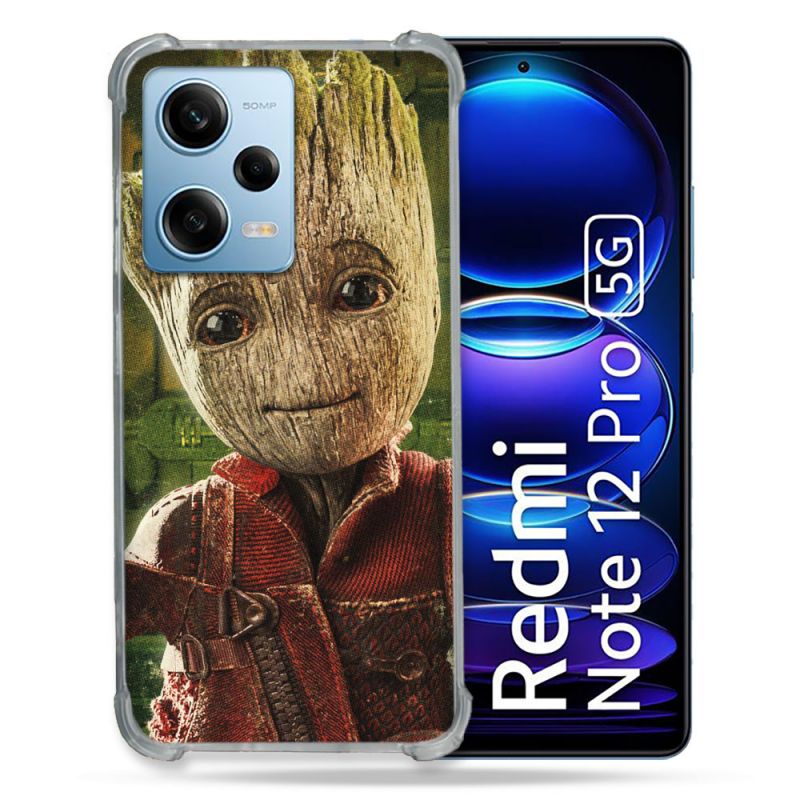 Coque Renforcée En Verre Trempé Pour Xiaomi Redmi Note 12 Pro 5G Groot Vert