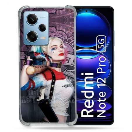 Coque Renforcée En Verre Trempé Pour Xiaomi Redmi Note 12 Pro 5G Harley Quinn Batte