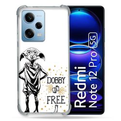 Coque Renforcée En Verre Trempé Pour Xiaomi Redmi Note 12 Pro 5G Harry Potter Dobby Free Blanc