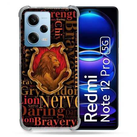 Coque Renforcée En Verre Trempé Pour Xiaomi Redmi Note 12 Pro 5G Harry Potter Griffondor
