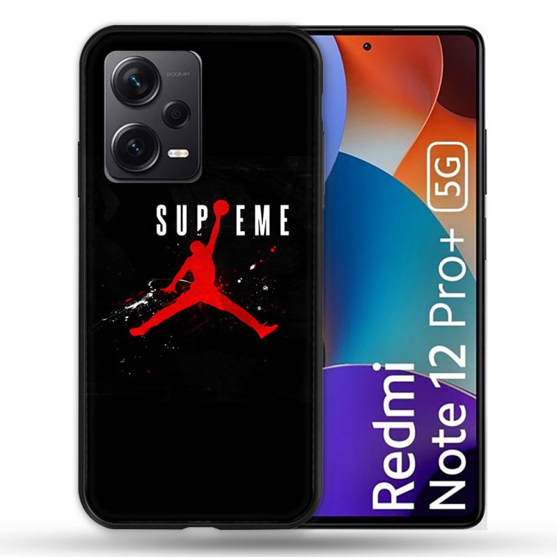 Coque Renforcée Pour Xiaomi Redmi Note 12 Pro Plus 5G Jordan Supreme Noir