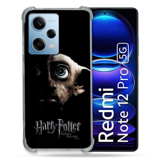 Coque Renforcée En Verre Trempé Pour Xiaomi Redmi Note 12 Pro 5G Harry Potter Hollows Dobby