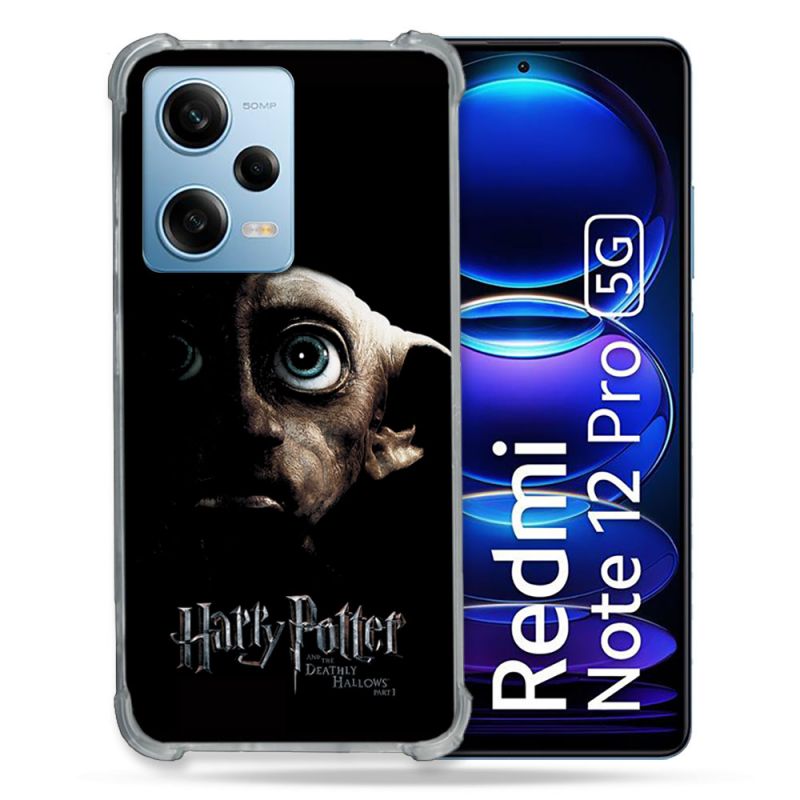 Coque Renforcée En Verre Trempé Pour Xiaomi Redmi Note 12 Pro 5G Harry Potter Hollows Dobby