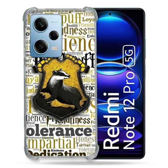 Coque Renforcée En Verre Trempé Pour Xiaomi Redmi Note 12 Pro 5G Harry Potter Poursouffle