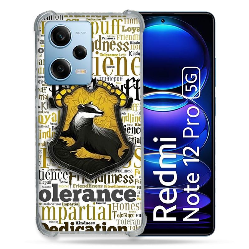 Coque Renforcée En Verre Trempé Pour Xiaomi Redmi Note 12 Pro 5G Harry Potter Poursouffle