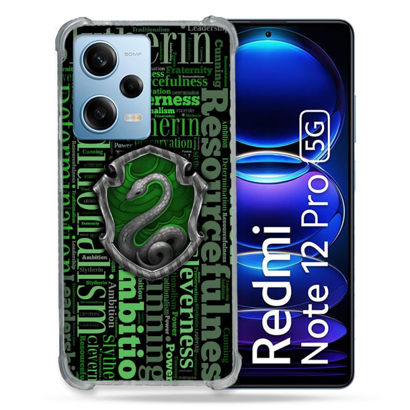 Coque Renforcée En Verre Trempé Pour Xiaomi Redmi Note 12 Pro 5G Harry Potter Serpentar