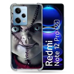 Coque Renforcée En Verre Trempé Pour Xiaomi Redmi Note 12 Pro 5G Horreur Chucky Cicatrice