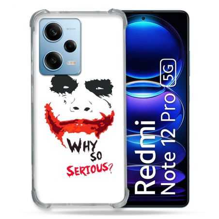 Coque Renforcée En Verre Trempé Pour Xiaomi Redmi Note 12 Pro 5G Joker Blanc